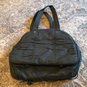Gray gym bag